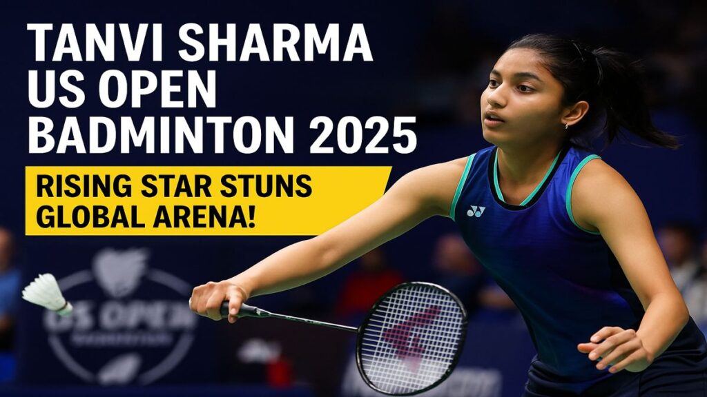 Tanvi Sharma US Open Badminton 2025 banner